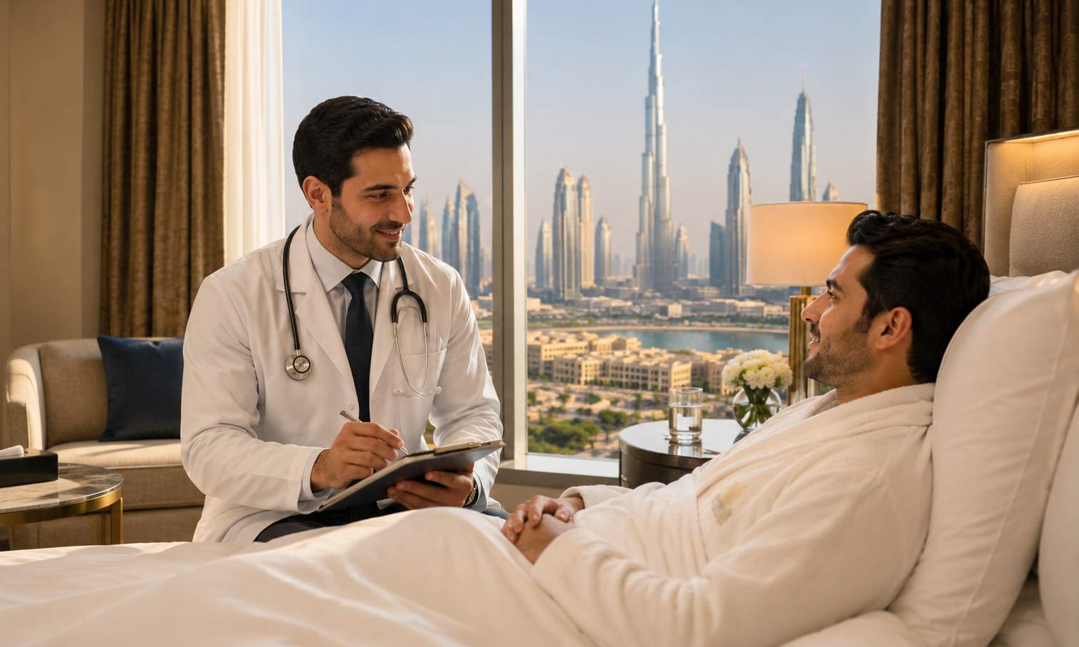 Doctor at hotel