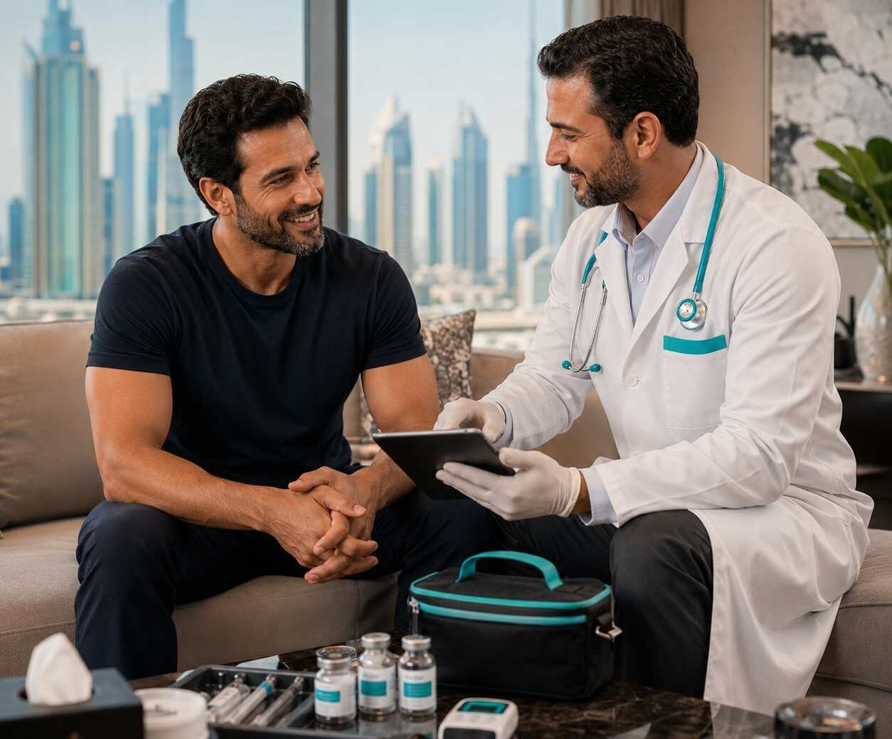 Medically Supervised TRT, Delivered to Your Home in Dubai