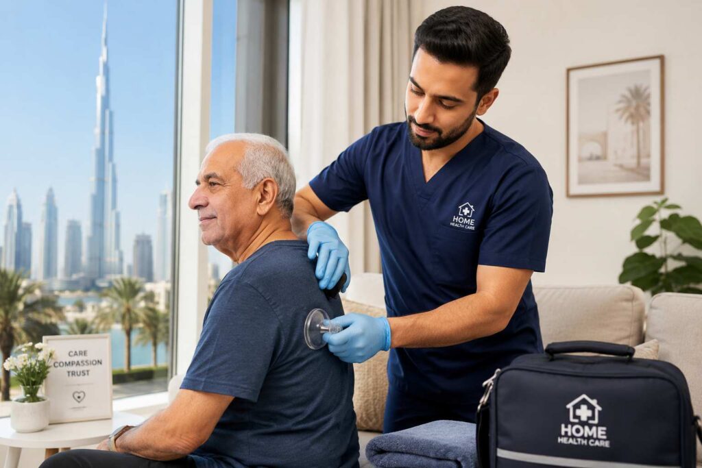 Trusted Chest Physiotherapy at Home Across Dubai | call Doctor at home