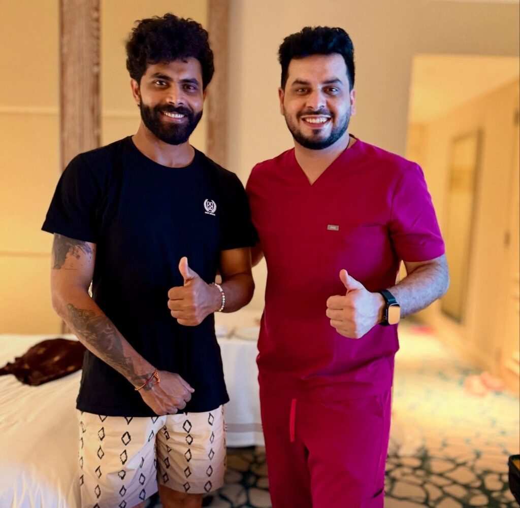 Dr Muhammad Jan With Satisfied Patient render jadeja