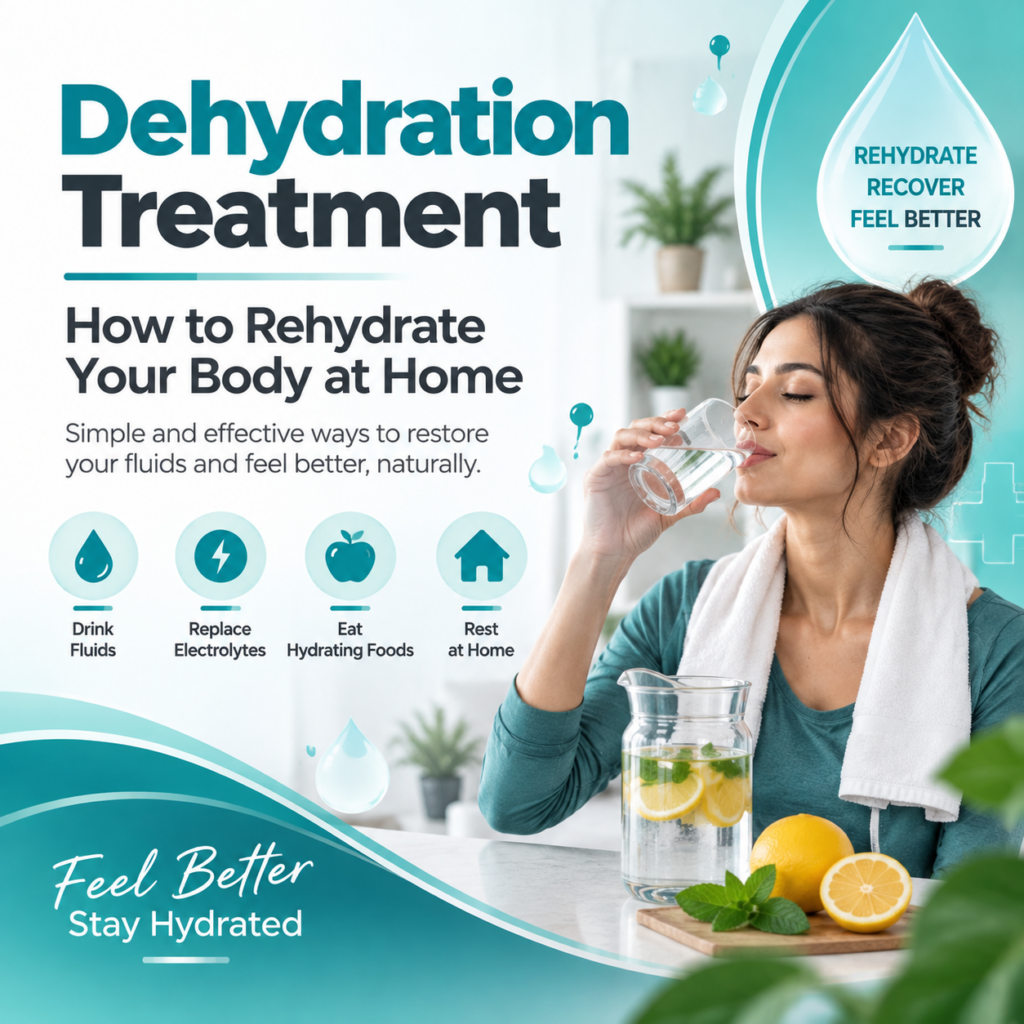 Dehydration Treatment: How to Rehydrate Your Body at Home