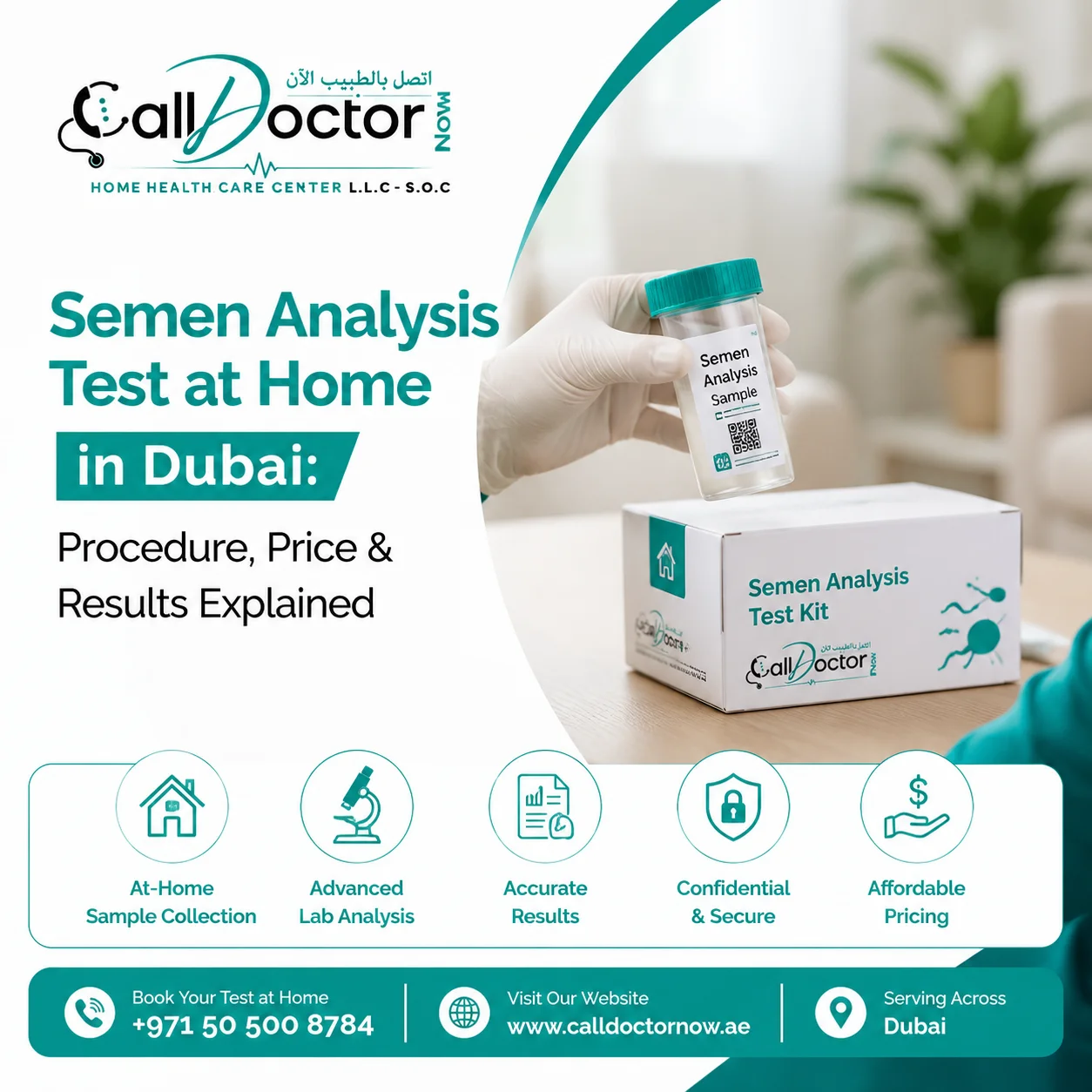 Semen Analysis Test at Home in Dubai